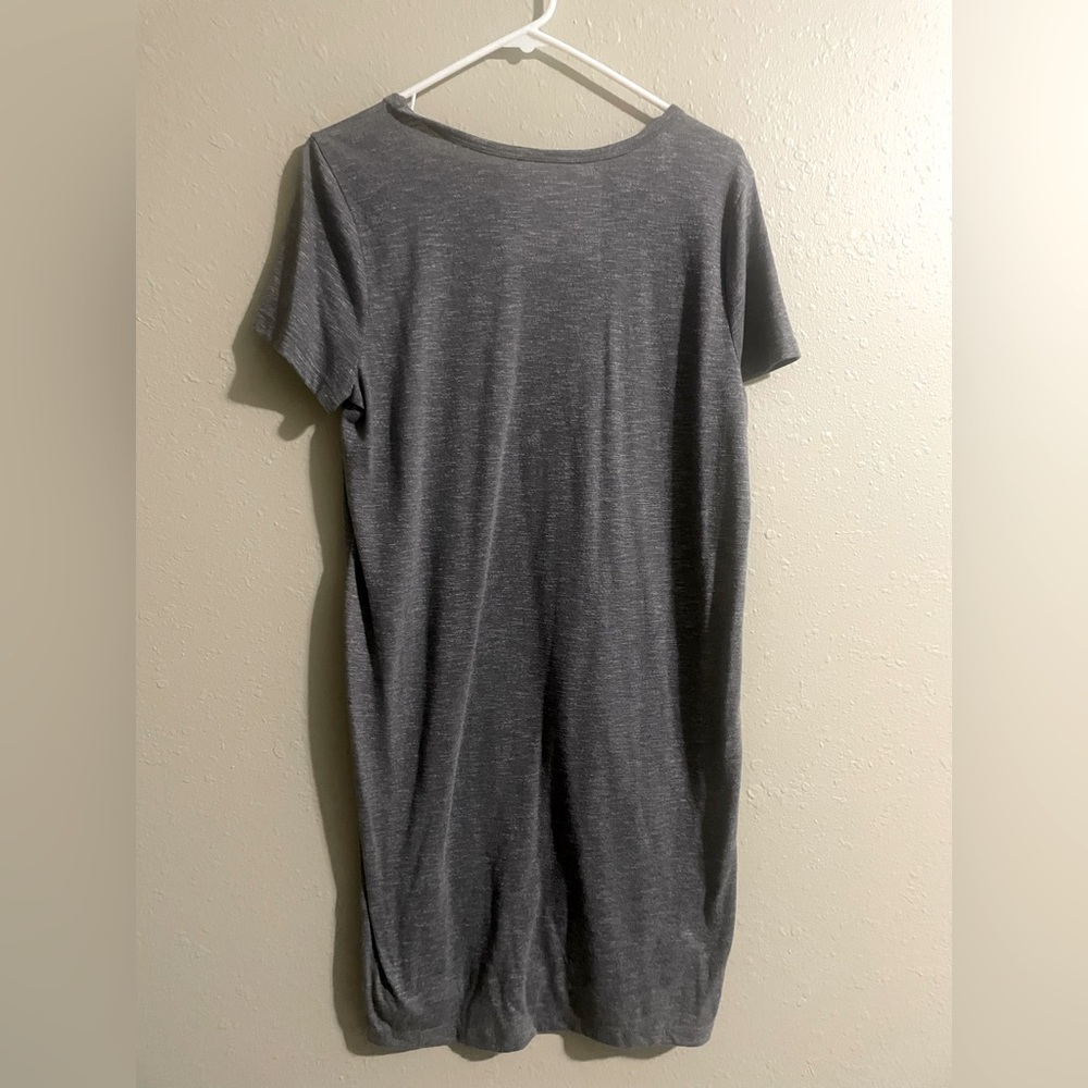 Dark gray tee shirt dress